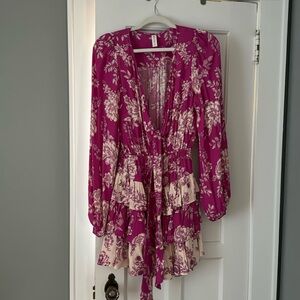 Kivari plunging mini dress